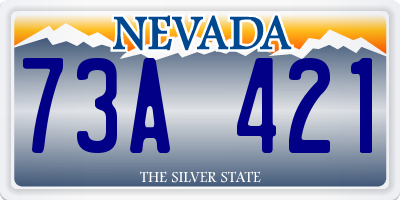 NV license plate 73A421