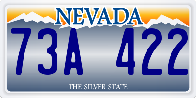 NV license plate 73A422