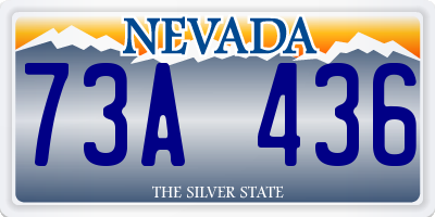 NV license plate 73A436