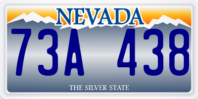 NV license plate 73A438