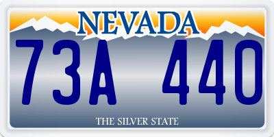 NV license plate 73A440