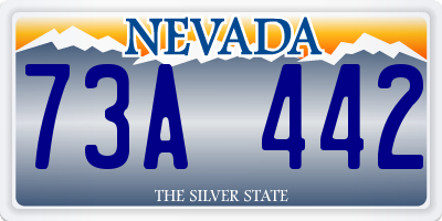 NV license plate 73A442