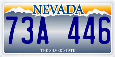 NV license plate 73A446