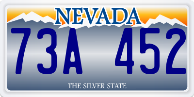 NV license plate 73A452