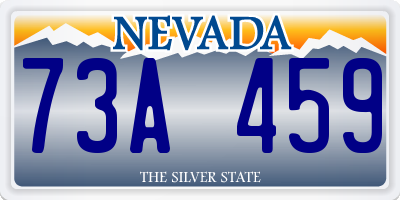 NV license plate 73A459