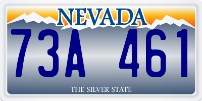 NV license plate 73A461