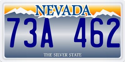 NV license plate 73A462