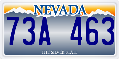 NV license plate 73A463