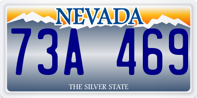 NV license plate 73A469