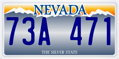 NV license plate 73A471