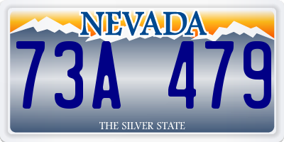 NV license plate 73A479
