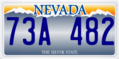 NV license plate 73A482