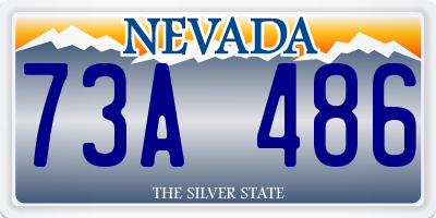 NV license plate 73A486