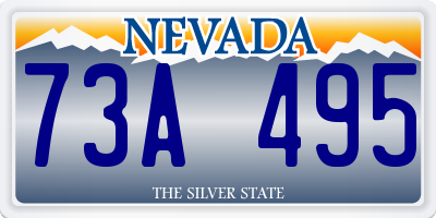 NV license plate 73A495