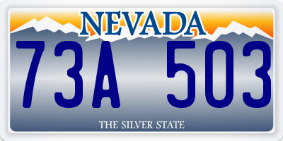 NV license plate 73A503