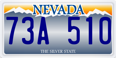 NV license plate 73A510