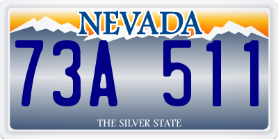 NV license plate 73A511