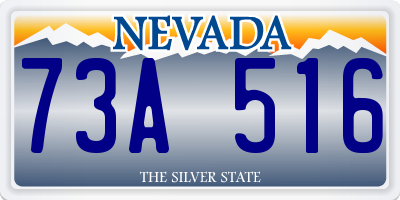 NV license plate 73A516