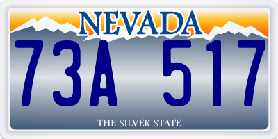 NV license plate 73A517