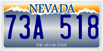 NV license plate 73A518