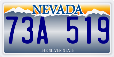 NV license plate 73A519