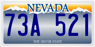 NV license plate 73A521