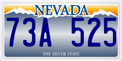 NV license plate 73A525