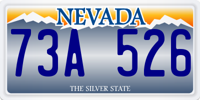 NV license plate 73A526