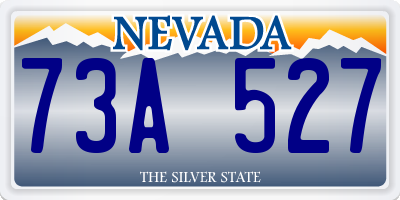 NV license plate 73A527