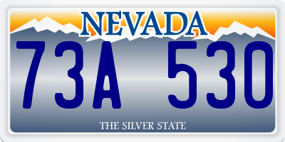 NV license plate 73A530