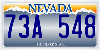 NV license plate 73A548