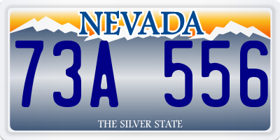 NV license plate 73A556