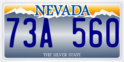 NV license plate 73A560