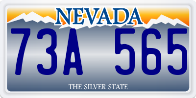 NV license plate 73A565