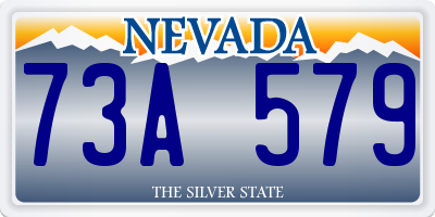 NV license plate 73A579