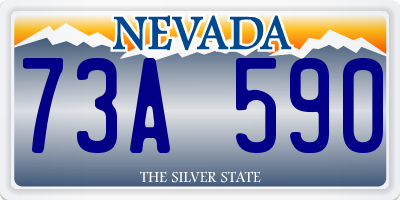 NV license plate 73A590