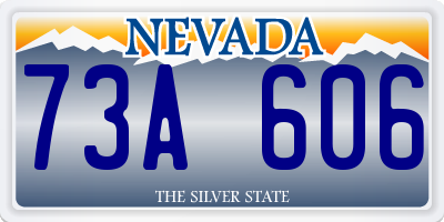 NV license plate 73A606