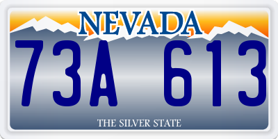 NV license plate 73A613