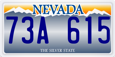 NV license plate 73A615