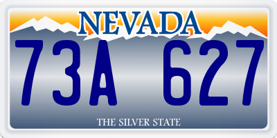 NV license plate 73A627