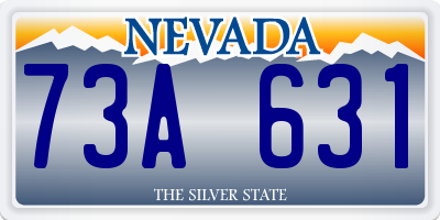NV license plate 73A631