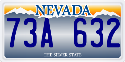 NV license plate 73A632