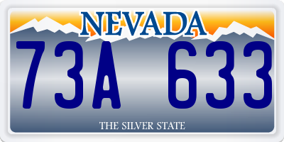 NV license plate 73A633