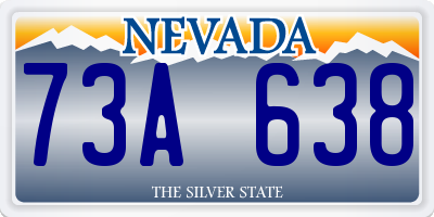 NV license plate 73A638