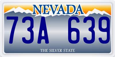 NV license plate 73A639