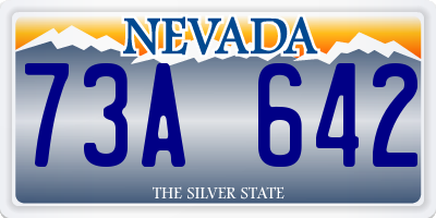 NV license plate 73A642