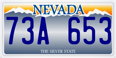 NV license plate 73A653