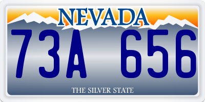 NV license plate 73A656