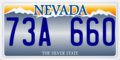 NV license plate 73A660