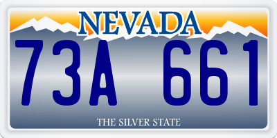 NV license plate 73A661